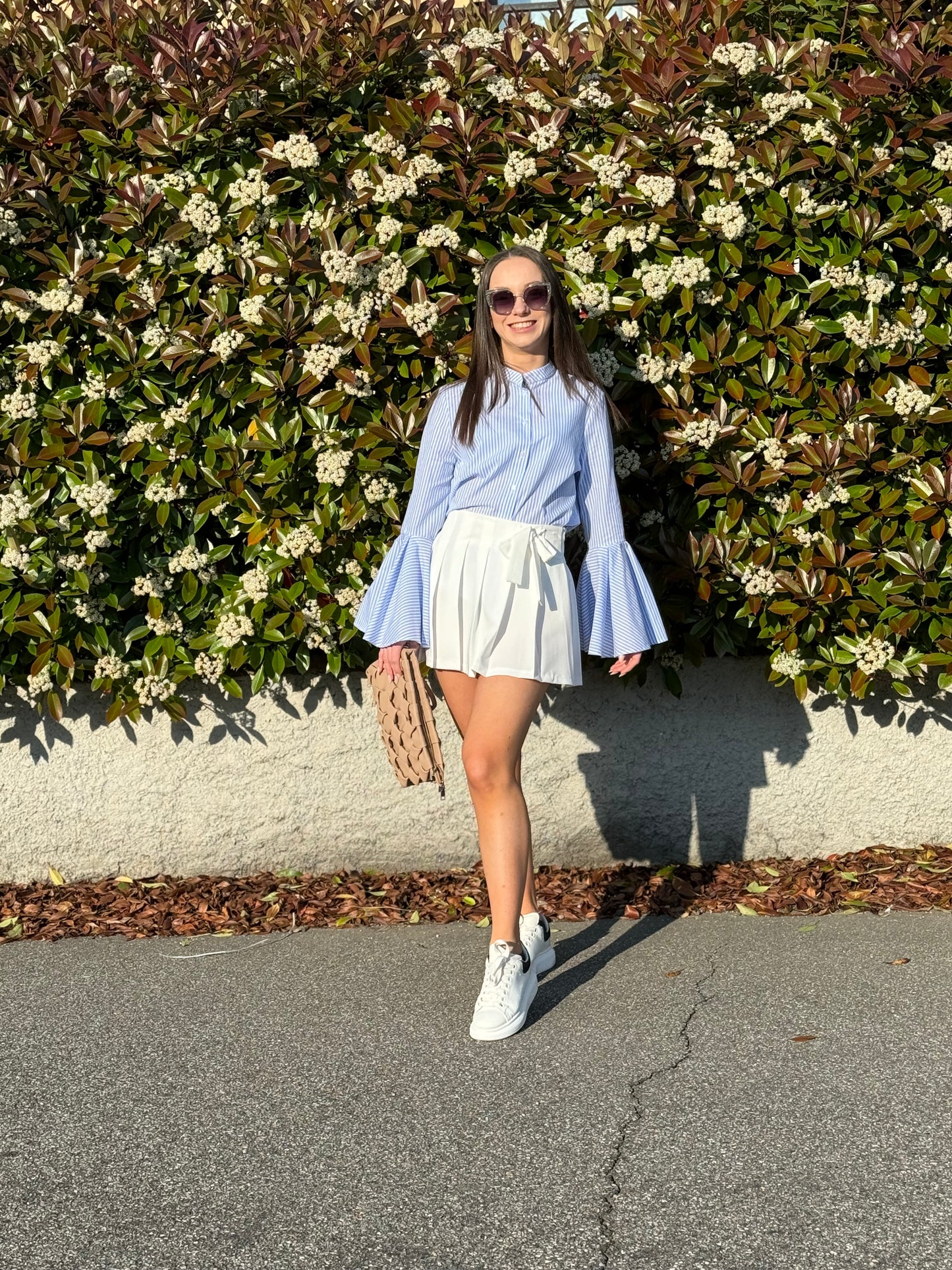 CAMICIA MANICHE A BALZA RIGHE