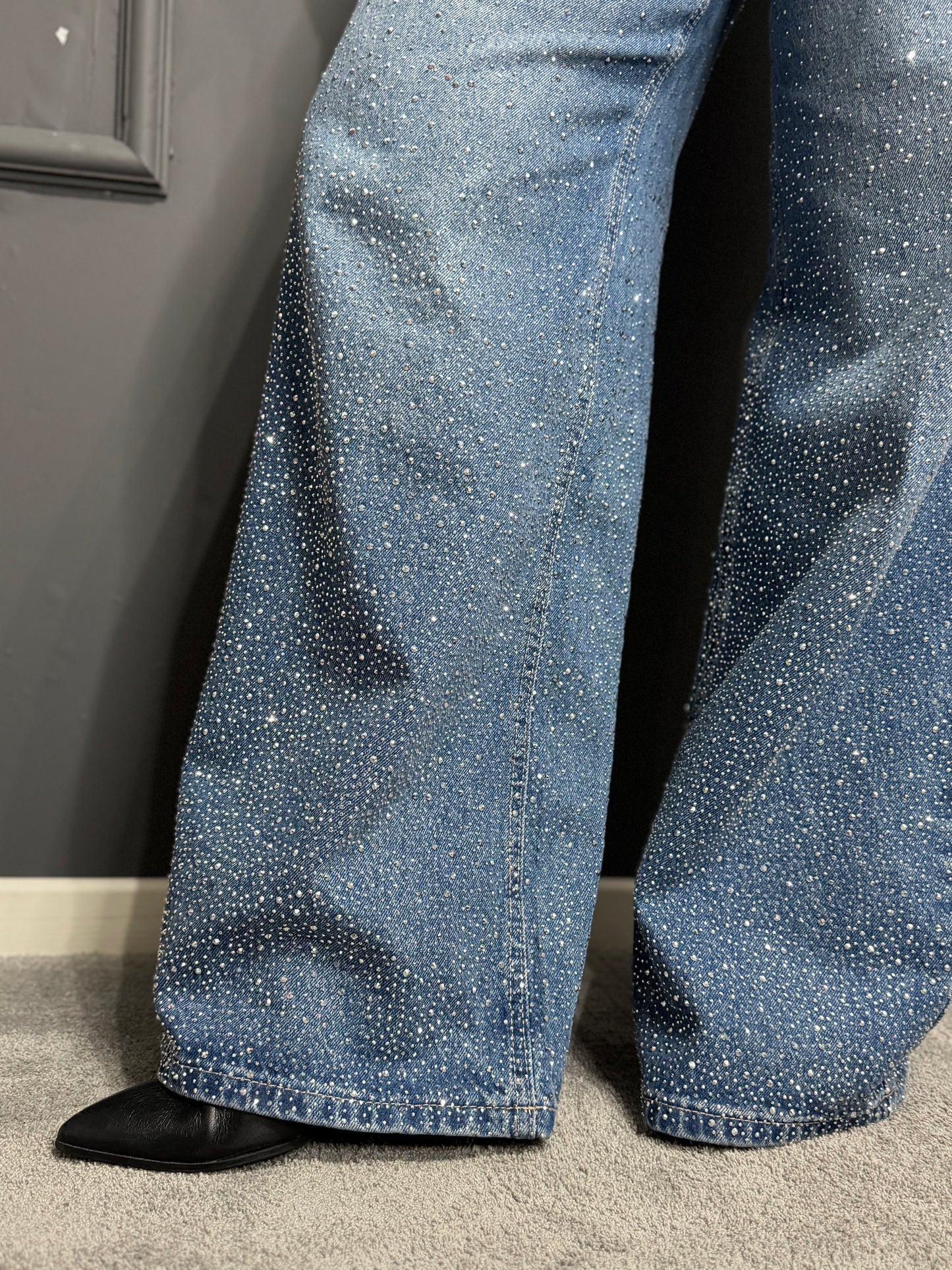 JEANS STRASS DÉGRADÉ