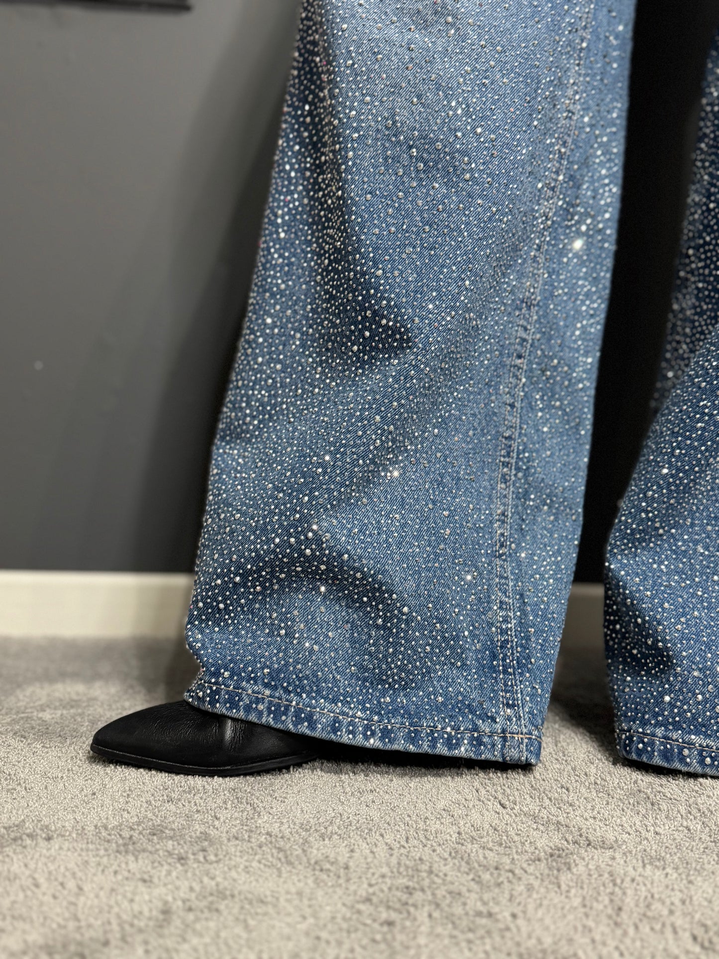 JEANS STRASS DÉGRADÉ