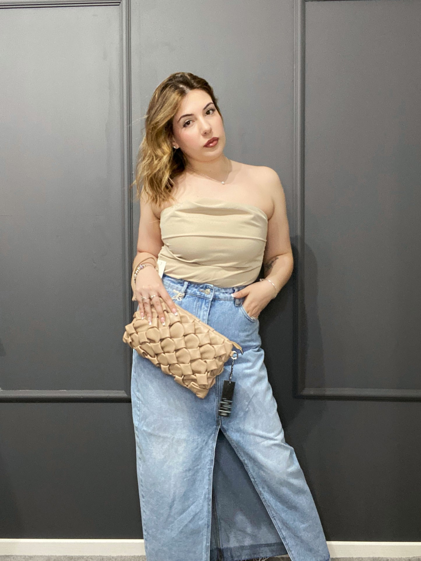 LONGUETTE DENIM SPACCO