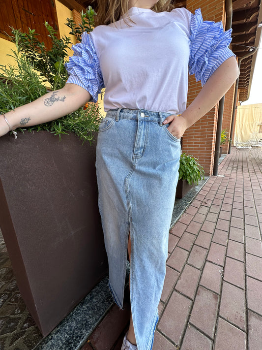 LONGUETTE DENIM SPACCO